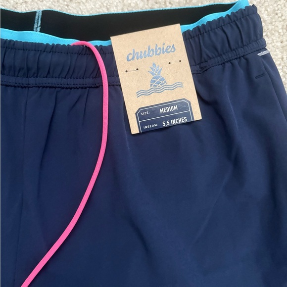 Chubbies 5.5" Ultimate Training Shorts Mens Size Medium Blue The Color Wheels - Picture 2 of 7